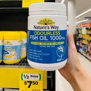 Dầu cá nature way fish oil 1000mg - 450 viên Úc