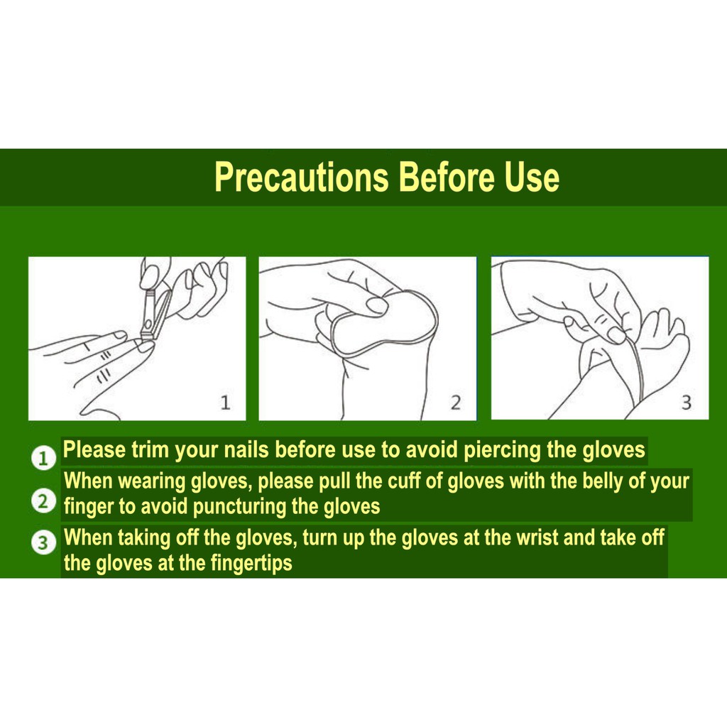 Set 20 Găng Tay Nitrile Không Bột Dùng Một Lần Disposable Gloves