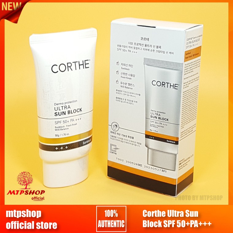 Kem Chống Nắng Vật Lý Corthe Ultra Sun Block SPF 50+PA+++ 50ml