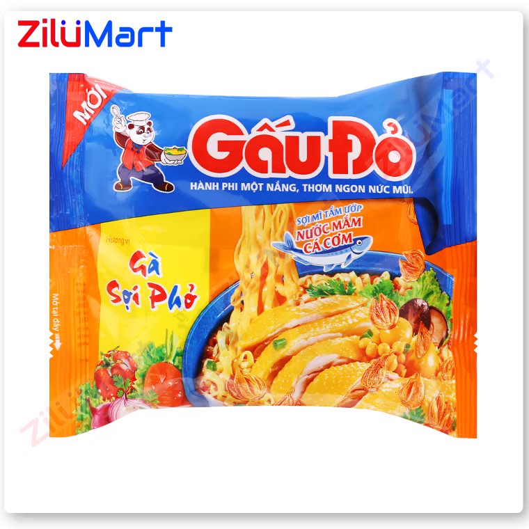 Mì Gấu Đỏ gà sợi phở  loại 63g