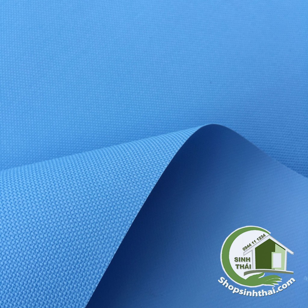 Vải bố PVC màu xanh dương - vải may balo túi xách