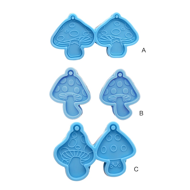 Khuôn Silicone Hình Nấm Làm Khuyên Tai DIY Độc Đáo Thời Trang Cho Nữ