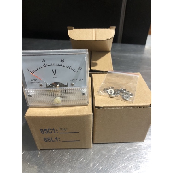 Đồng hồ đo điện áp DC 30V Vôn kế DC 30VDC mới 100%
