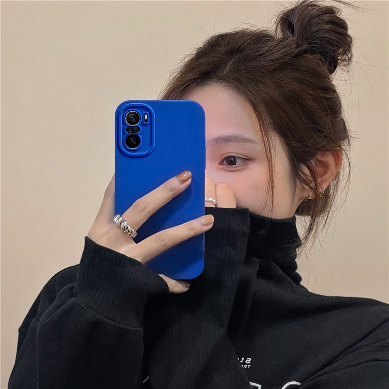 Ốp Điện Thoại Silicon Mềm Nhám Màu Trơn Bảo Vệ Camera Cho Xiaomi Poco F3 X3 GT NFC X3 X4 Pro 5G M3 M4 Pro 4G