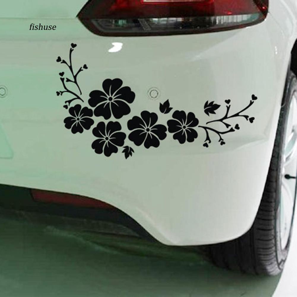 Decal dán trang trí hình hoa đào cho xe hơi
