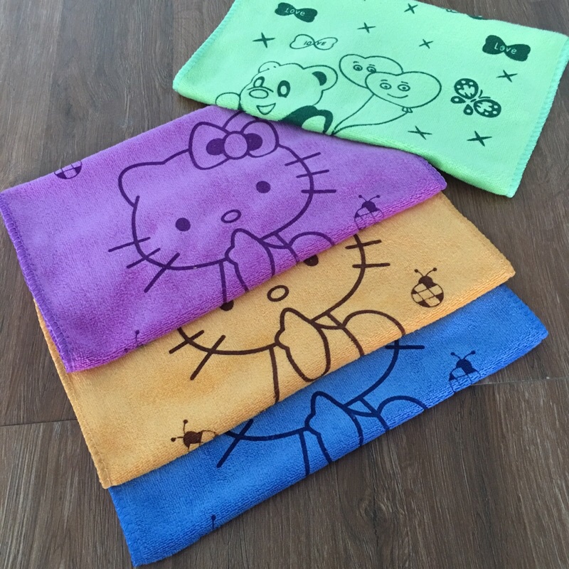 Khăn Đa Năng Thấm Hút Tốt In Hình Dễ Thương Kích Thước 30x50cm