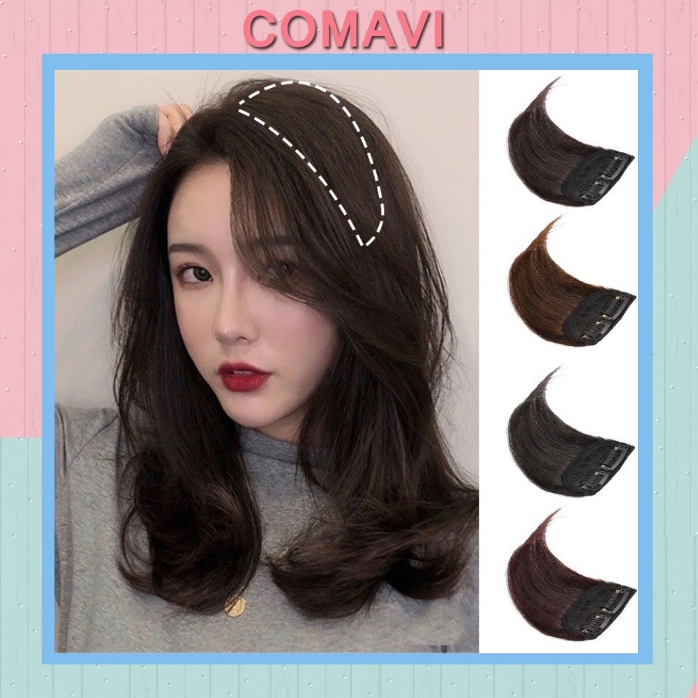 Tóc giả kẹp phồng Comavi kẹp tóc giả làm dày phồng chân tóc TG12 (1 bên)