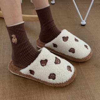 Dép sục bông hình gấu brown ciuciu.store CHỉ còn size 36-37 = chân 35-36