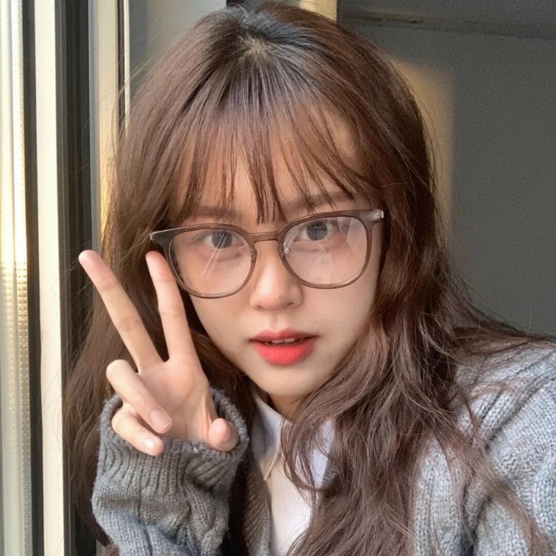 Mắt Kính Gọng Vuông Siêu Nhẹ Chống Ánh Sáng Xanh TR90 Thời Trang Hàn Quốc