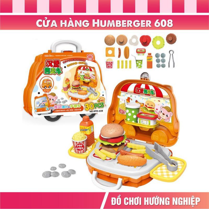 Đồ chơi hướng nghiệp vali xe sành điệu cho bé