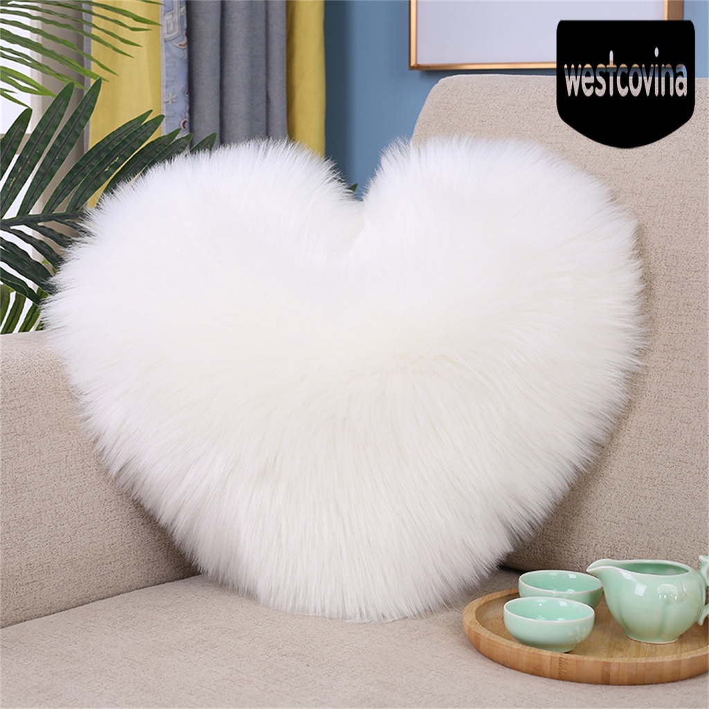 [Hot]☀ Gối Tựa Sofa Bằng Cotton PP Mềm Mại Hình Trái Tim Trang Trí Nhà Cửa