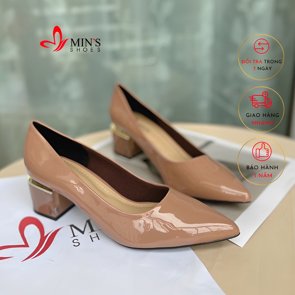 Min's Shoes - Giày Gót Vuông V201