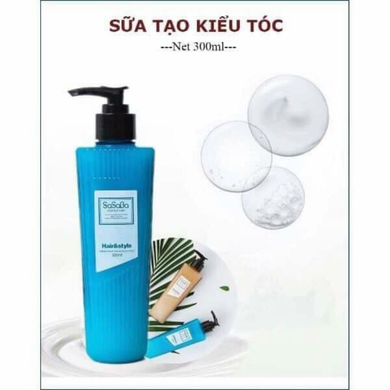 Kem xả khô tạo kiểu cho tóc xoăn Sasaba 300ml