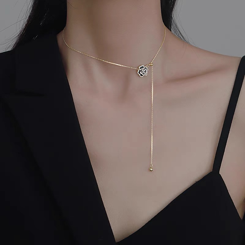 Dây chuyền bạc ý 925 CECY roses - D195 (BẢO HÀNH 12 THÁNG)