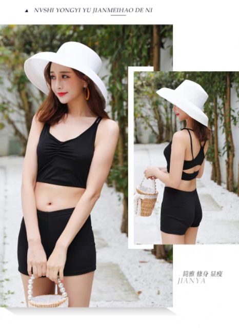 Bộ Quần Áo Bơi Ba Mảnh Kín Đáo Hàng QCCC | BigBuy360 - bigbuy360.vn