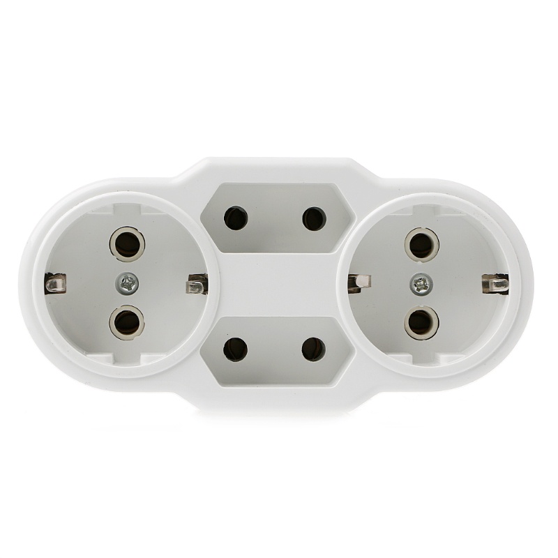 Phích Cắm Chuyển Đổi 1 Sang 4 Chiều Chuẩn EU