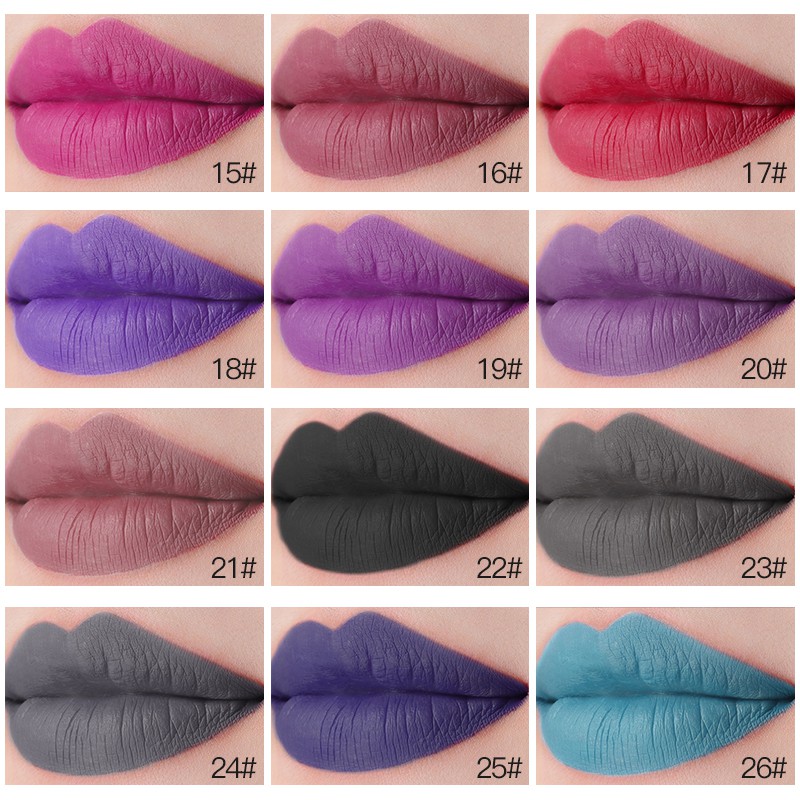 Son môi Pudaier trang điểm hiệu ứng lì 26 màu sắc tùy chọn 30g