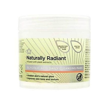 [TOP 1 SHOPEE] Giấy tẩy da chết AHA Naturally Radiant Glycolic Acid Daily Cleansing Pads - 60 miếng (Bill Anh)