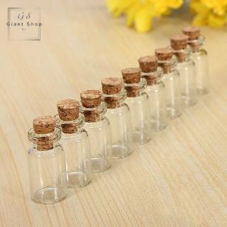 Bộ 10 Lọ Thuỷ Tinh Nút Bần 1ml