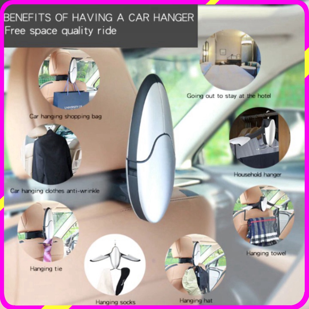 Móc treo quần áo, Vest, Com lê trên ghế sau ô tô Joyart, Back Seat Headrest Coat Clothes Han