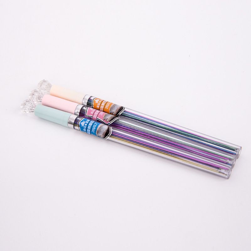 Hộp ruột bút chì bấm cơ vẽ nghệ thuật nhiều màu sắc ngòi 0.5/ 0.7mm