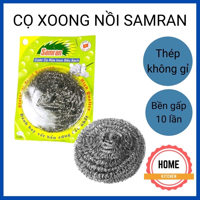 Miếng Cước Cọ Rửa Inox Samran Chính Hãng Siêu Bền Sạch