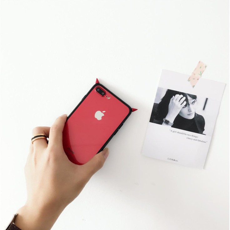 Ốp lưng trong suốt phối sừng cho iPhone 6 6s 7 8 plus X iPhone 5 5S SE casing iPhone 11 pro max XR | BigBuy360 - bigbuy360.vn