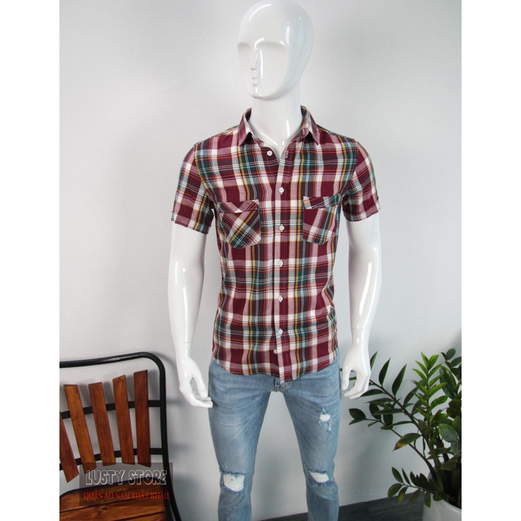 #ÁO #SƠ #MI #NAM #NGẮN #TAY_HÀNG_VNXK_XỊN (SALE  SỐC) | BigBuy360 - bigbuy360.vn