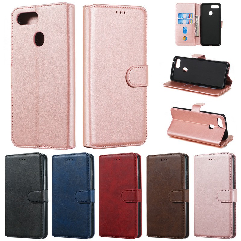 Bao da điện thoại nắp gập nhiều màu lựa chọn cho OPPO A73 A93 A91 2020 F11 Pro F9 F5 F1s A83 Reno 2F Reno3 Flip Leather Cover | YYT 32- 36 | BigBuy360 - bigbuy360.vn