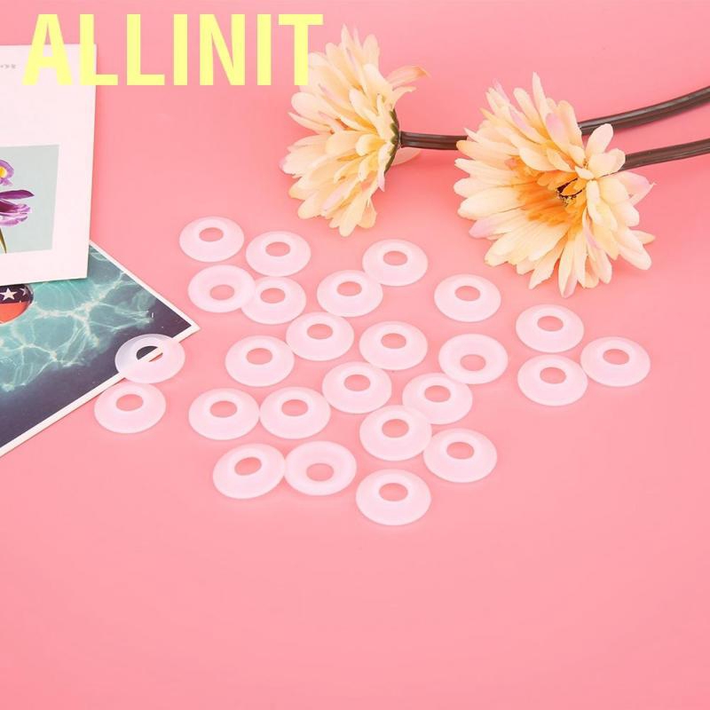 Set 25 vòng đệm chất liệu bằng silicon màu trắng của vòi rót bia