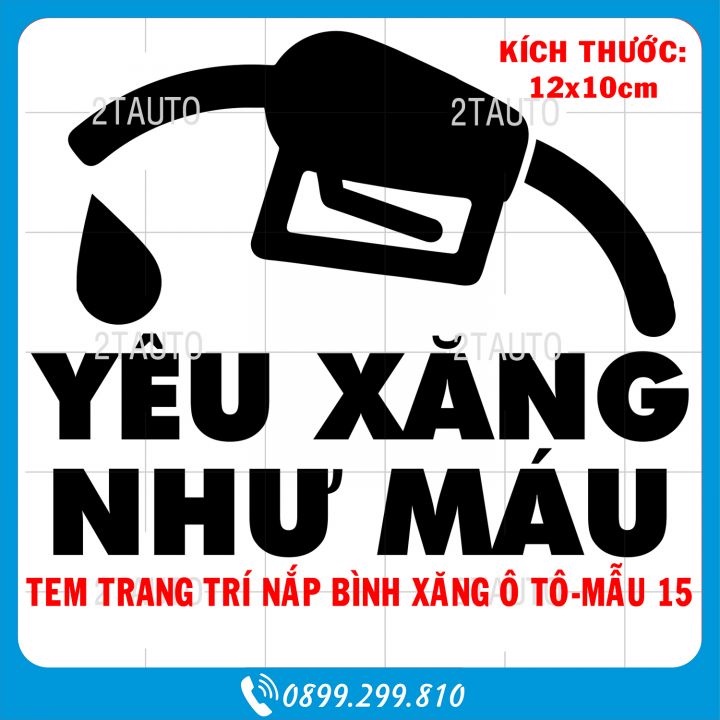 Tem dán nắp bình xăng xe hơi ô tô , decal sticker dán bình xăng- tem xăng, tem nắp bình xăng nhiên liệu- MẪU 15