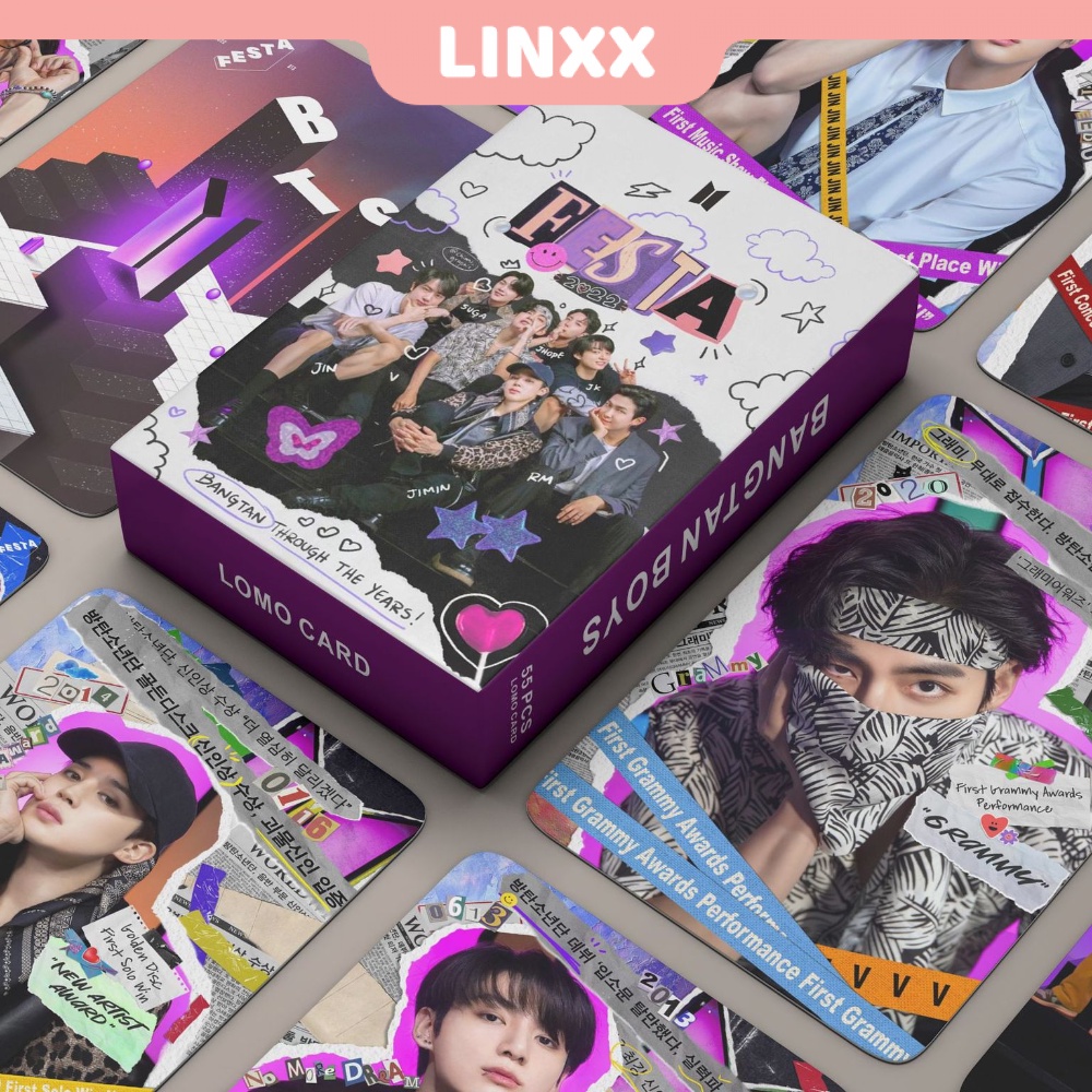 Hộp 55 Ảnh Thẻ Lomo Nhóm Nhạc BTS Kpop FESTA 2022 9TH