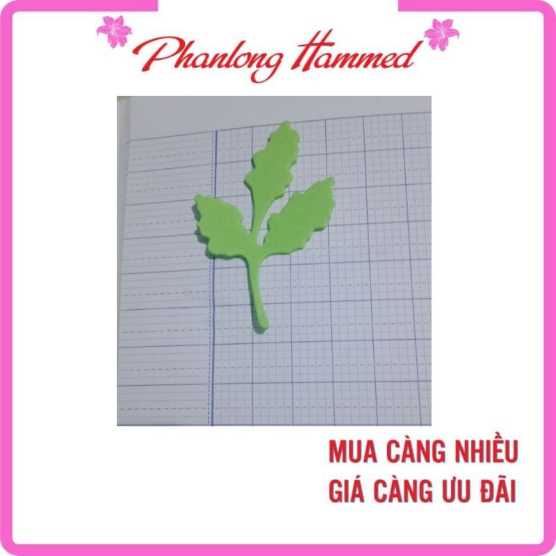 đồ dùng mầm non mầm non _2lá xốp lớn  8cm