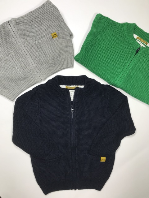 Áo len có khoá bé trai