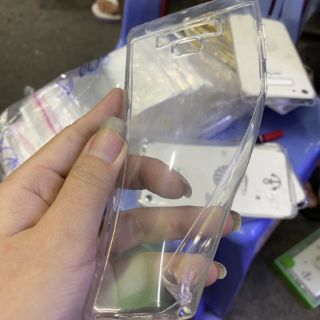 Ốp lưng samsung note9 dẻo silicon trong suốt.