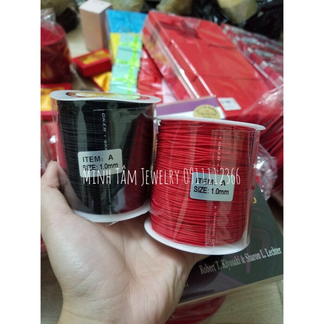 Cuộn dây dù tết vòng tay phong thủy,Dây dù đan vòng tay may mắn