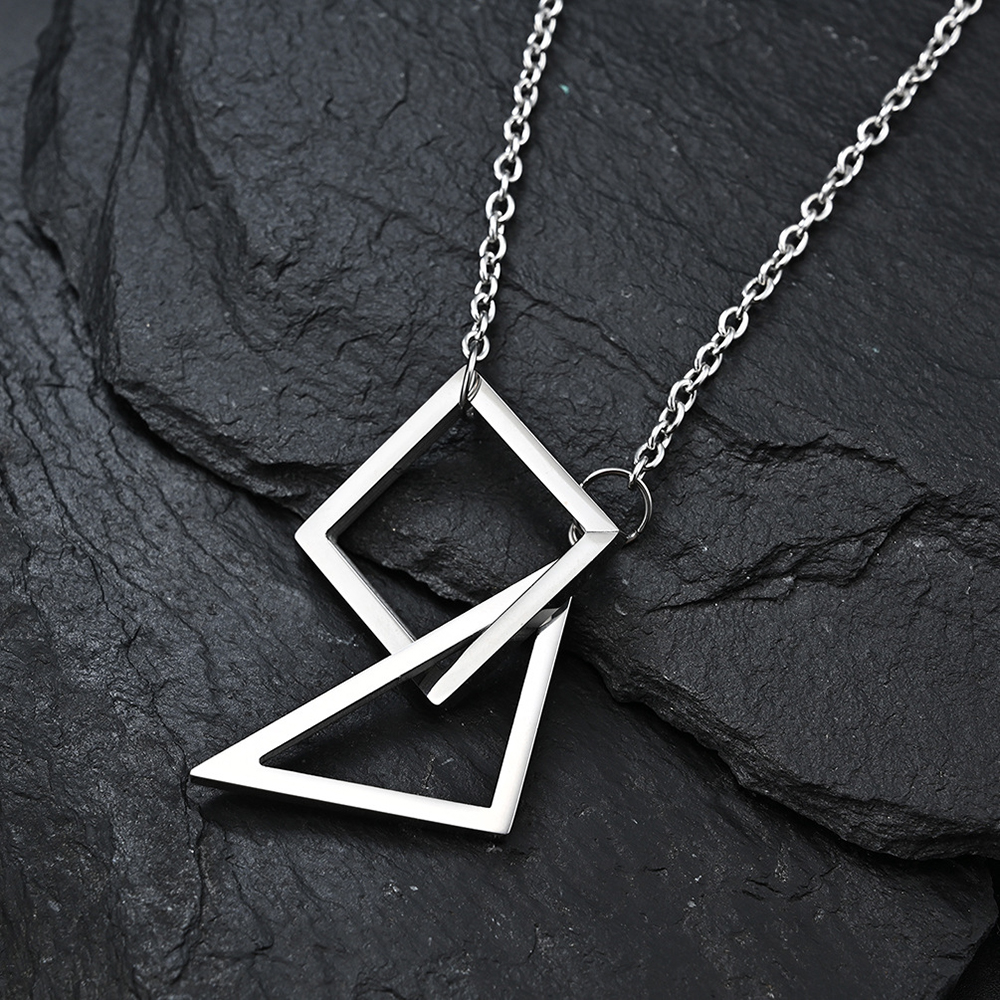 vòng cổ Mặt Hình Học Thời Trang Cho Cặp Đôi