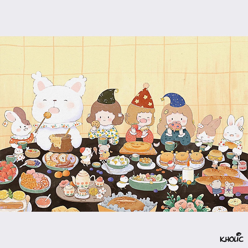 Bộ Đồ Chơi Ghép Hình 200/300/500/1000 Mảnh Hình Hoạt Hình Anime