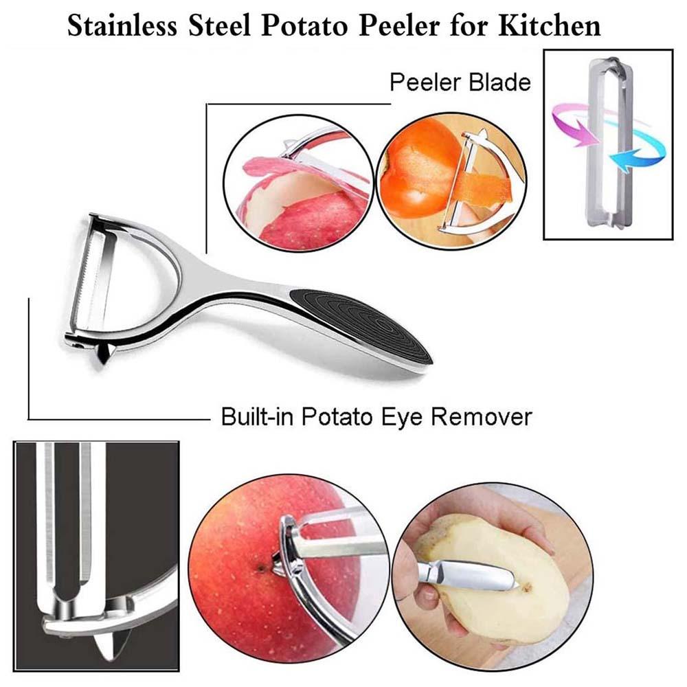 YIYU Dụng Cụ Bào Vỏ Củ Quả Đa Năng Bằng Thép Không Gỉ