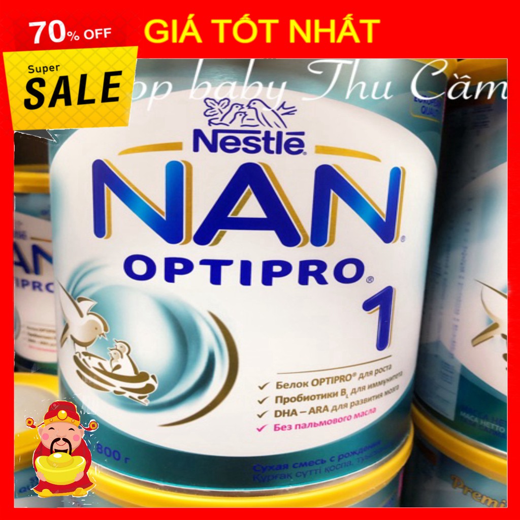 [ GIÁ TỐT NHẤT ]  Sữa NAN Nga Optipro 800g (Đủ số 1,2,3,4) [ HÀNG CHÍNH HÃNG ]