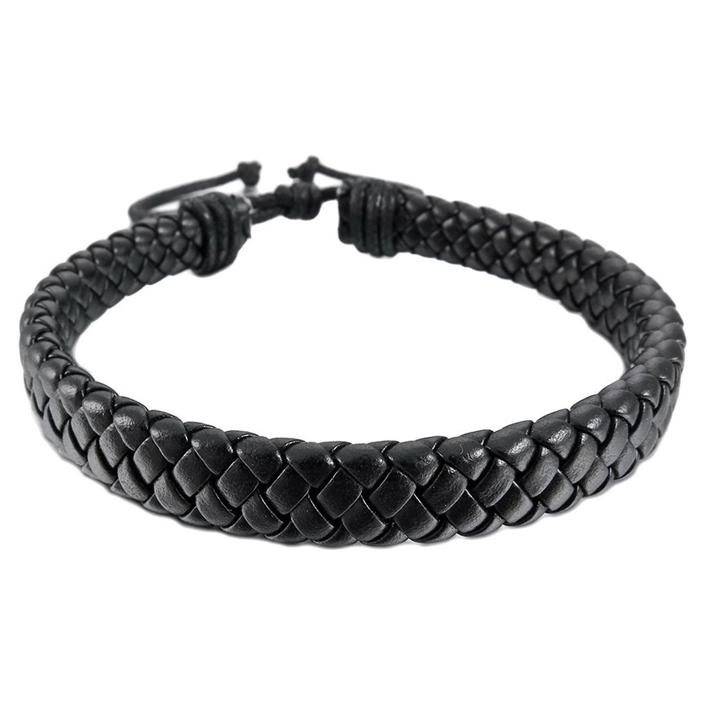 Vòng tay da Unisex dạng dây thừng thời trang