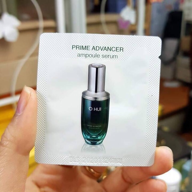 Set 10 gói Sample Tinh chất chống lão hóa đặc biệt OHUI Prime Advancer Ampoule Serum