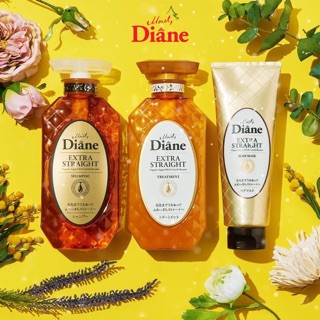 Dầu gội Moist Diane Extra Straight Shampoo Nhật Bản - Dành cho tóc khô, quăn, không vào nếp 450 ml