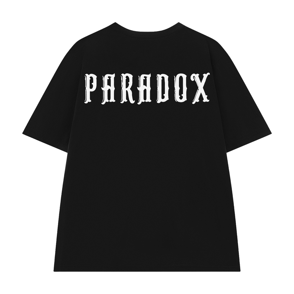Áo thun form rộng Paradox tay lỡ - Unisex - In hình - KIDDO - Màu đen | BigBuy360 - bigbuy360.vn