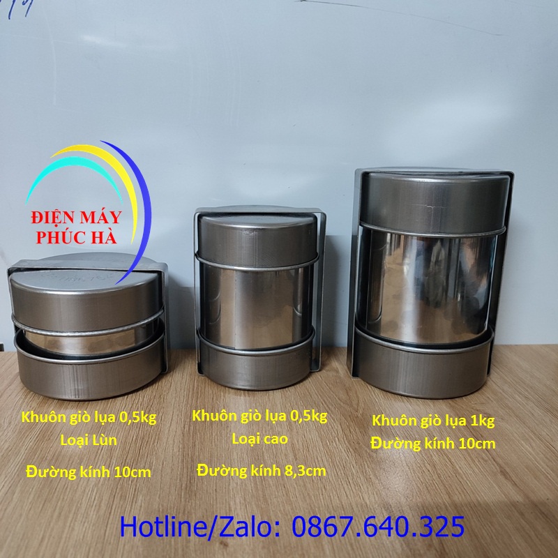 Khuôn giò lụa / Khuôn giò 1 ký / Khuôn giò 0.5 ký /khuôn giò / cóng giò / khuôn giò inox / Nắp khuôn giò