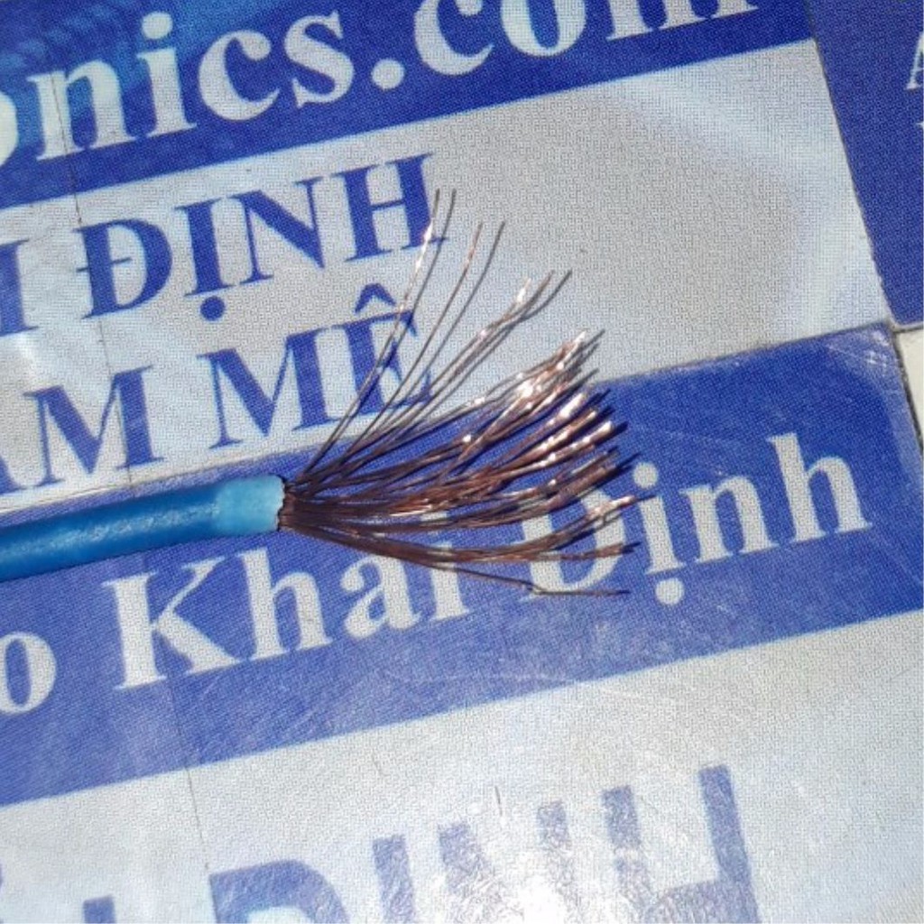 Dây điện đơn RV 0,5mm  có 6 màu đỏ/đen/lục/trắng/dương/vàng kde1679
