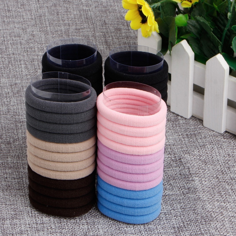 Set 24 Dây Buộc Tóc Co Giãn Thời Trang Cho Nữ Mới
