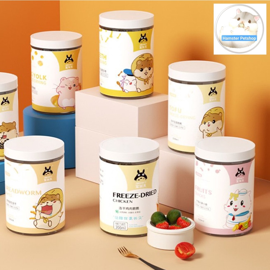 Thức ăn dặm đóng hộp cho hamster và thú cưng nhỏ