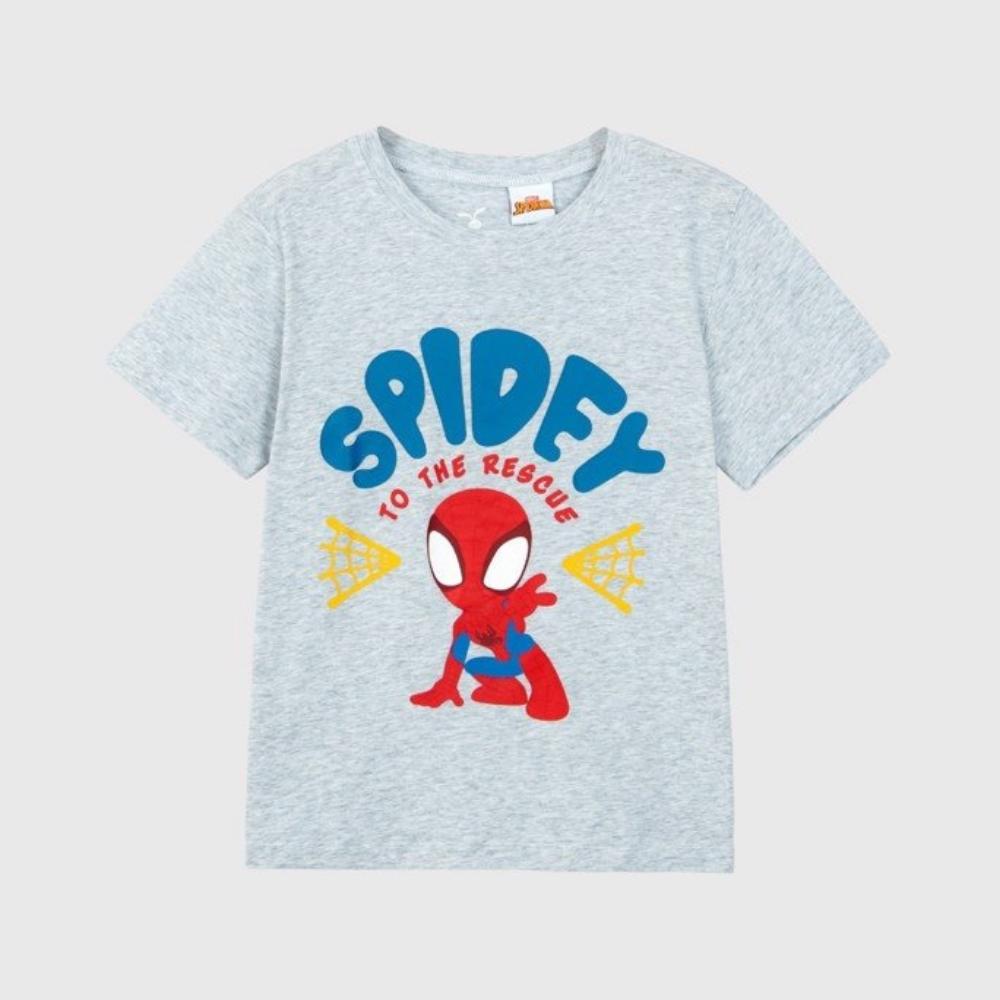 Áo thun bé trai Rabity phông cotton hình siêu anh hùng spiderman thấm hút mồ hôi 5535