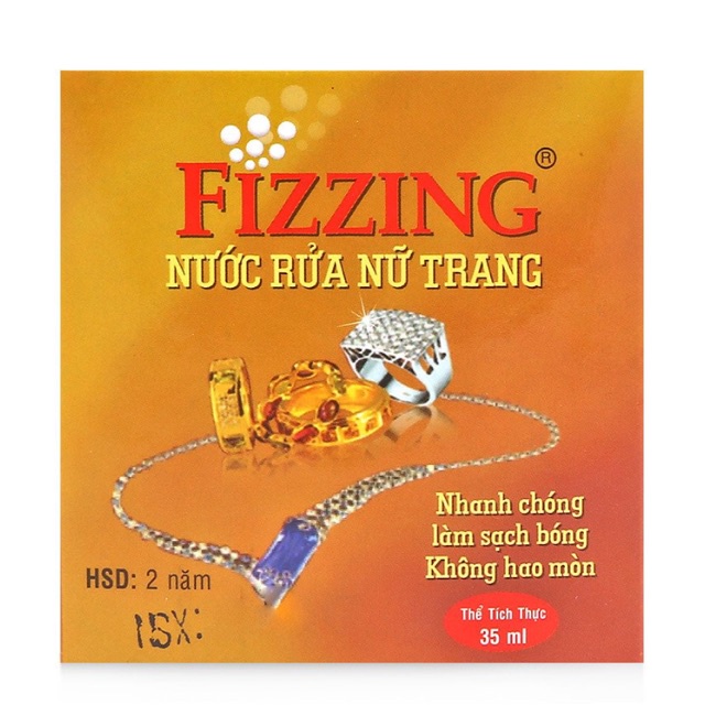 Bán sỉ - 1 thùng 48 hộp 35ml hoặc 24 hộp 70ml - nước rửa nữ trang fizzing giúp làm sạch trang sức